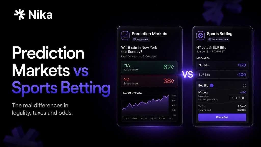Prediction Markets vs Sports Betting: The Real Differences (Legality, Taxes, Odds)