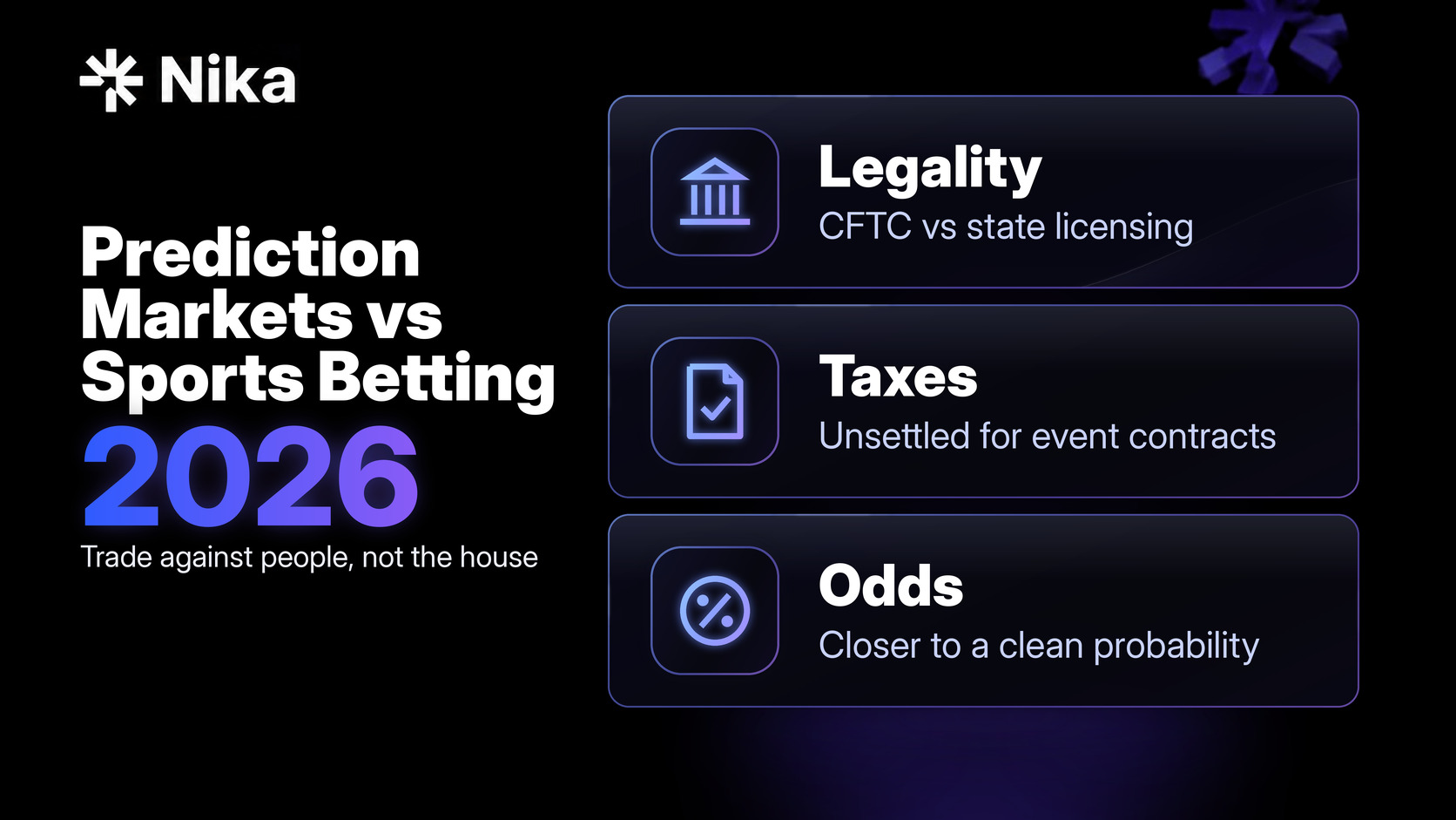 Prediction Markets vs Sports Betting: The Real Differences (Legality, Taxes, Odds)